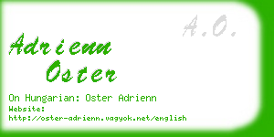 adrienn oster business card